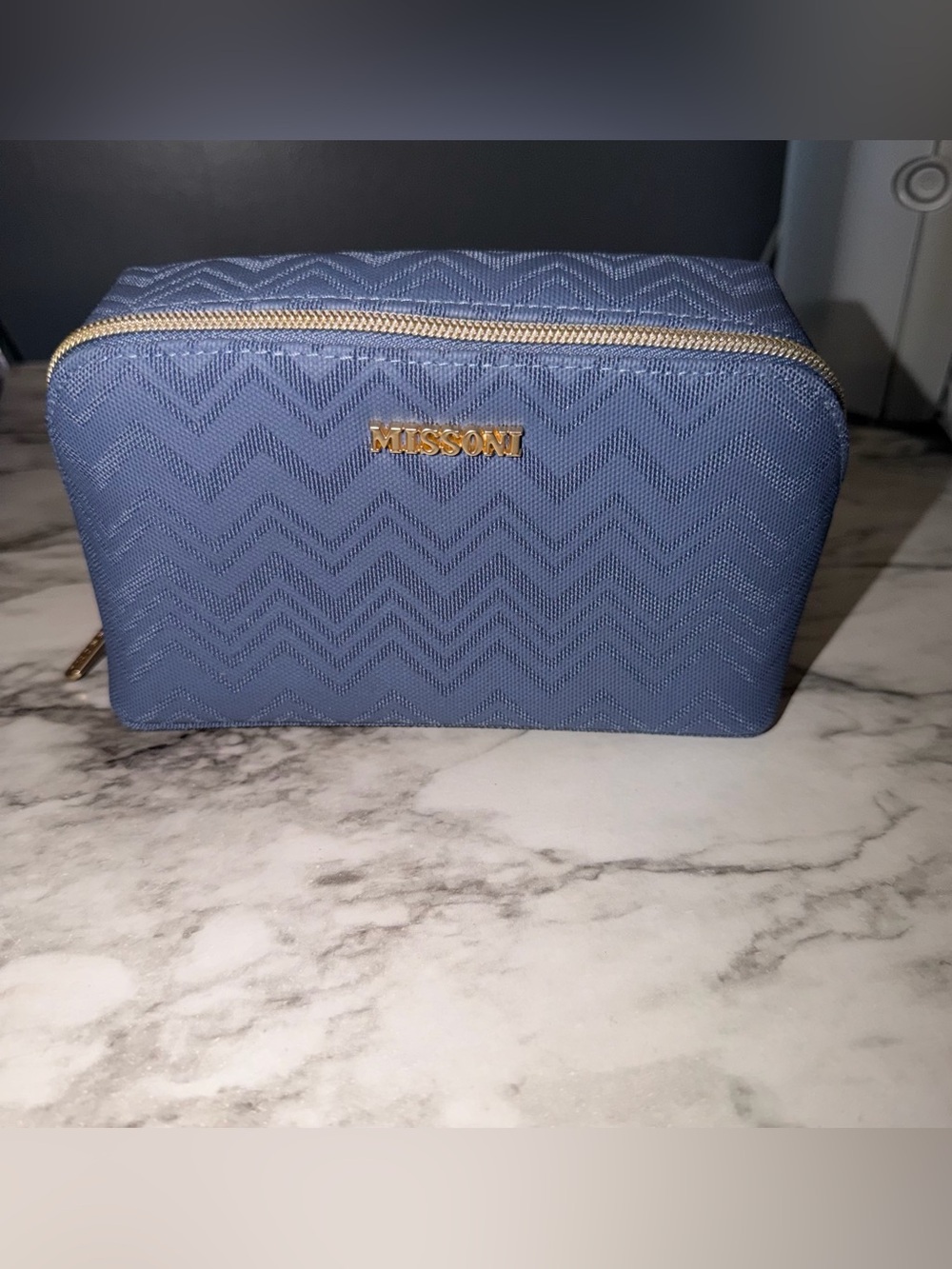 Missoni makeup bag (blue)